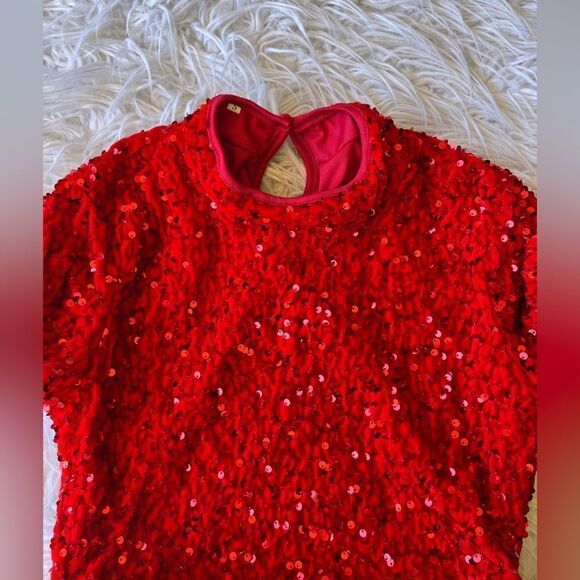 SEQUIN DRESS💫red💫small  - Picture 6 of 7